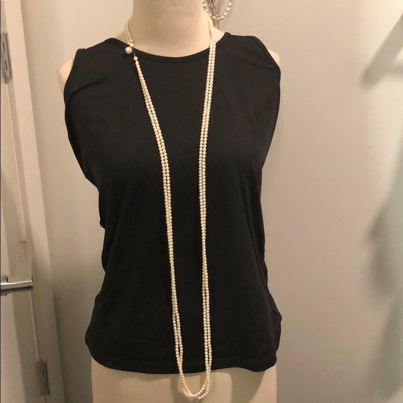 Long double pearl necklace - Picture 8 of 9